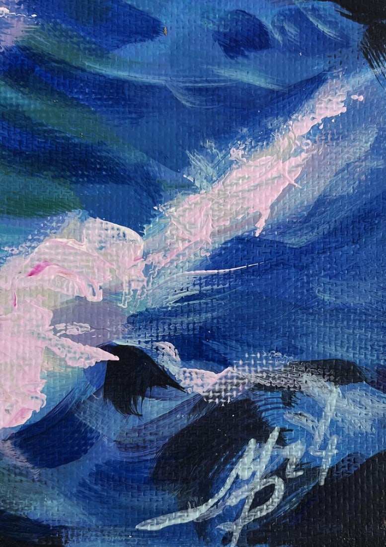Acrylic painting Evening breeze on the sea Mykhailo Patskan - 3