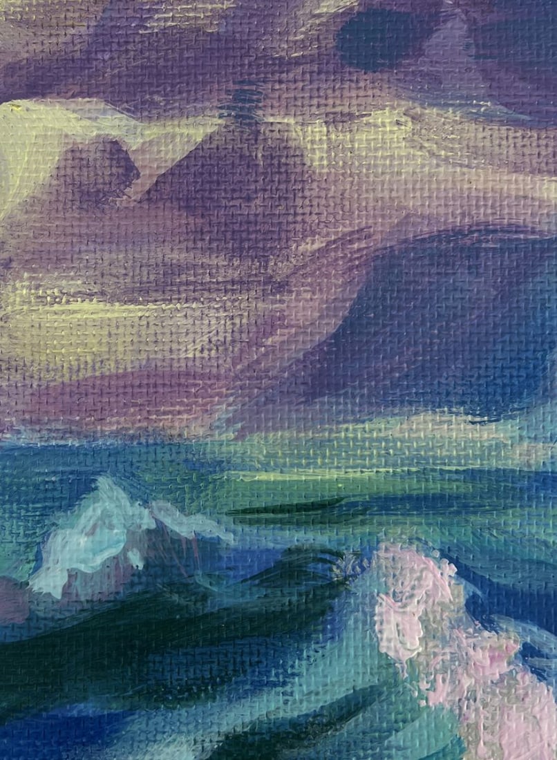 Acrylic painting Evening breeze on the sea Mykhailo Patskan - 8