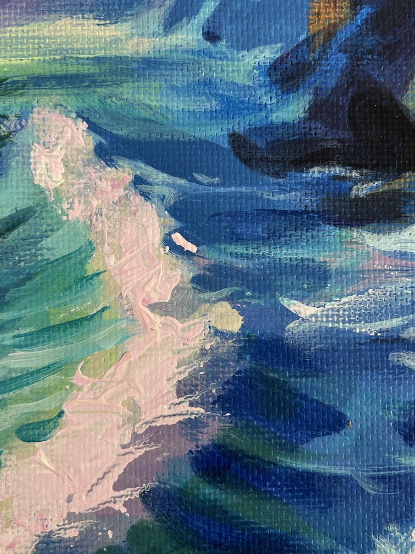 Acrylic painting Evening breeze on the sea Mykhailo Patskan - 9