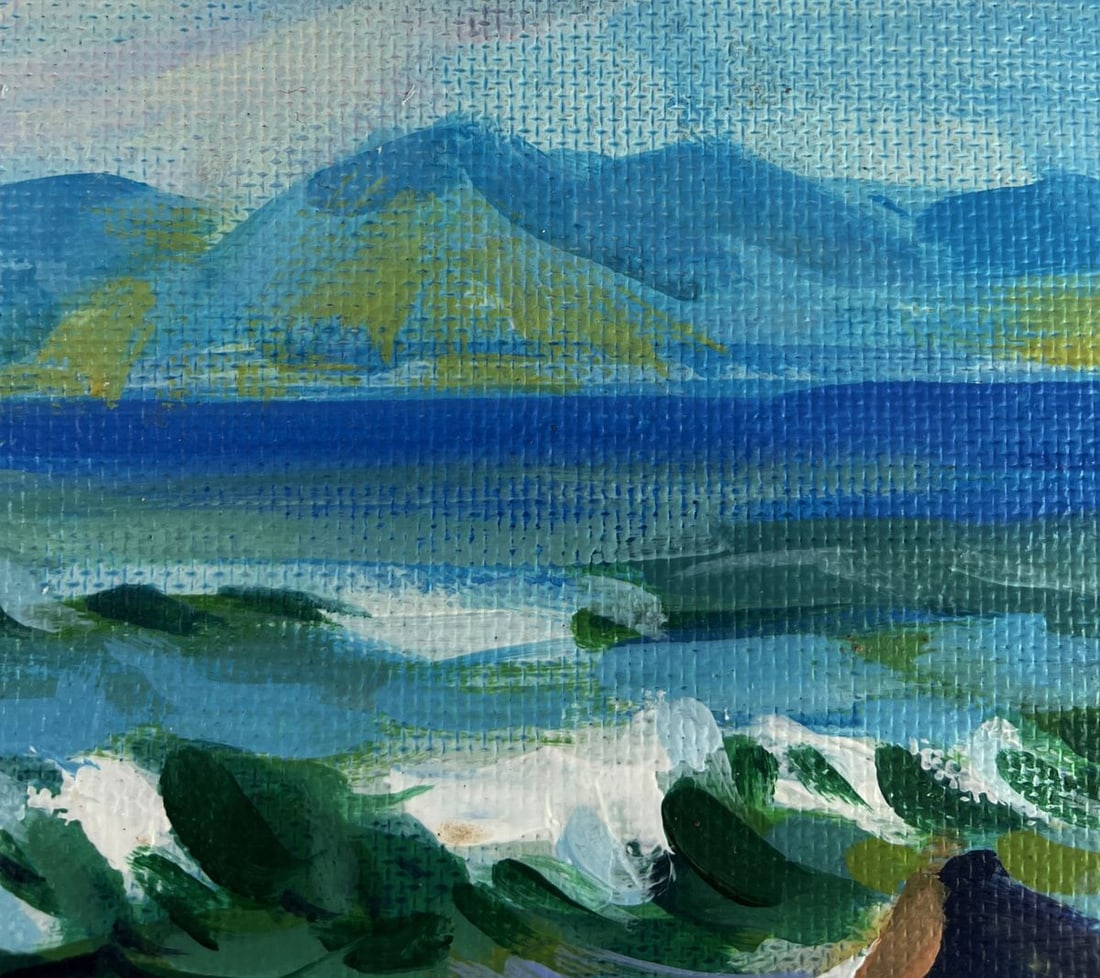 Acrylic painting Stormy waves Mykhailo Patskan - 8
