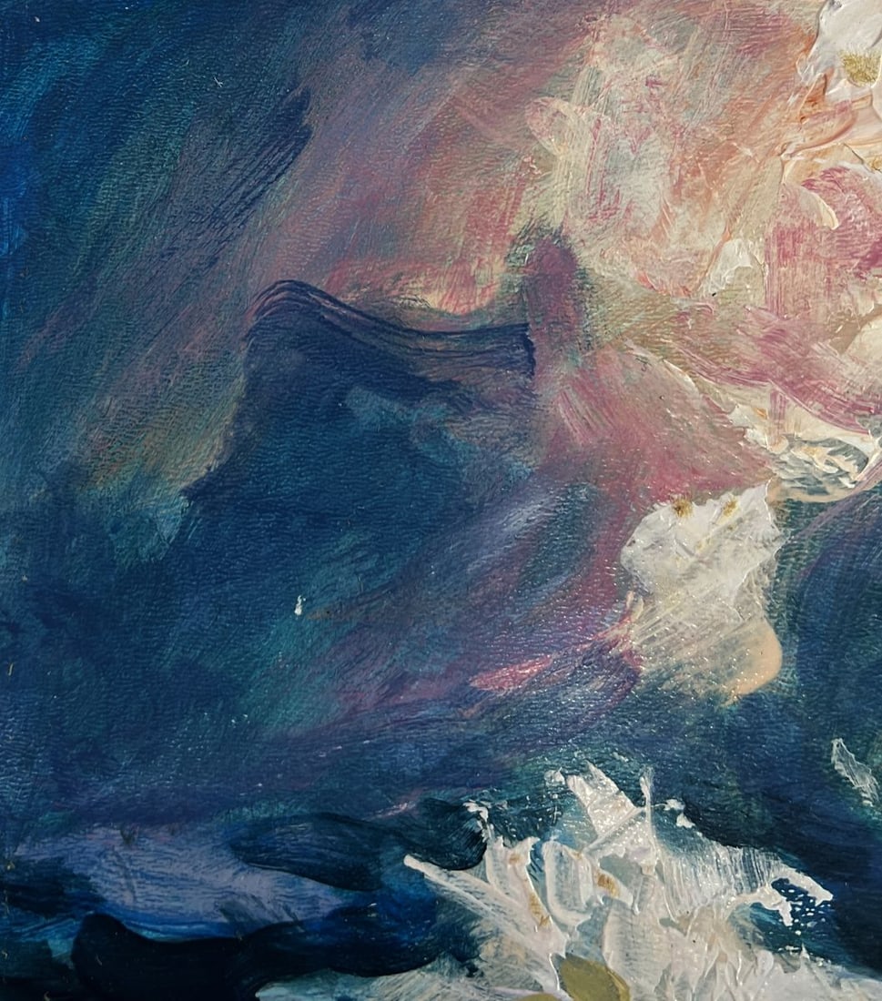 Acrylic painting Fighting the waves Mykhailo Patskan - 9