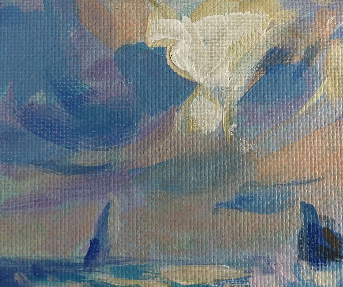 Acrylic painting Great water element Mykhailo Patskan - 8