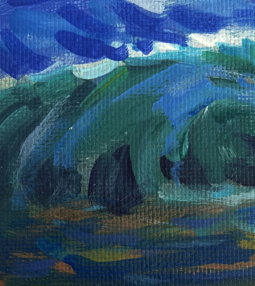 Acrylic painting Sea wavy breeze Mykhailo Patskan - 10