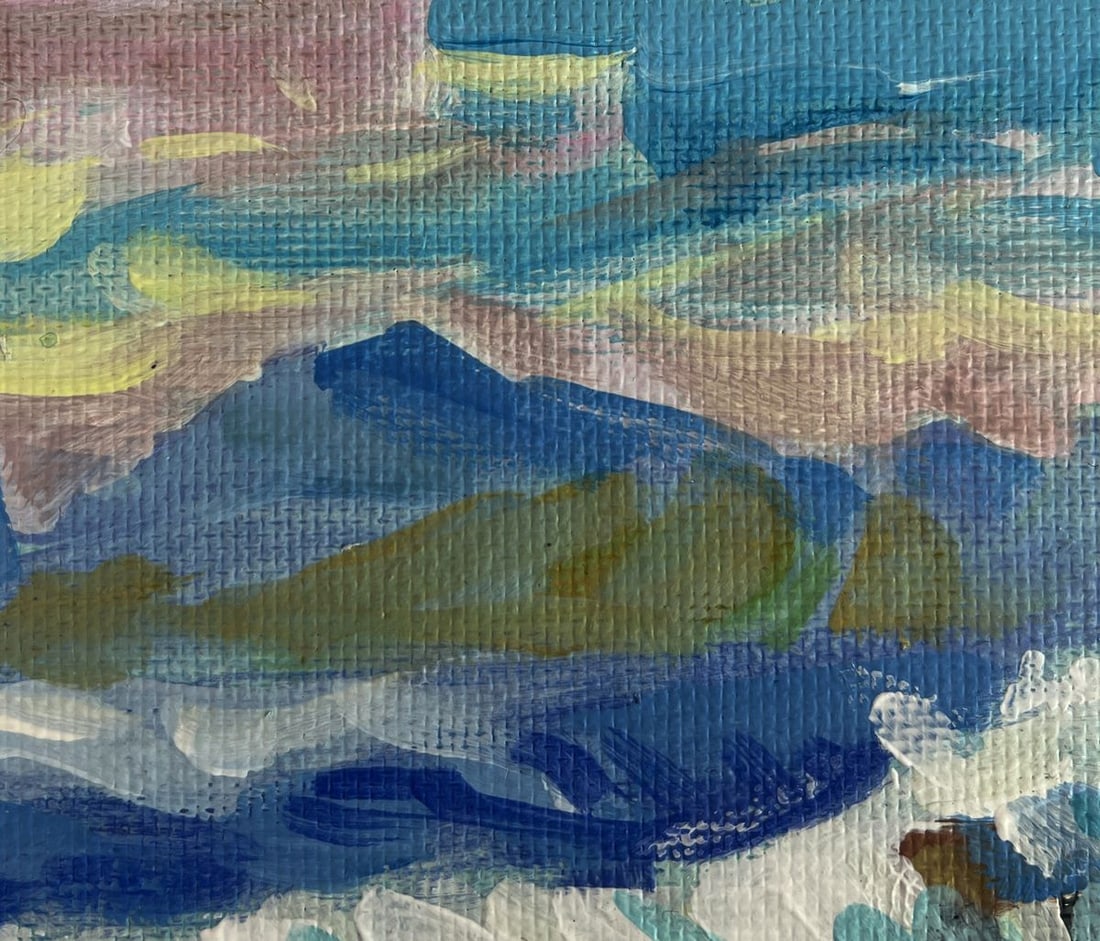 Acrylic painting Sea wavy breeze Mykhailo Patskan - 8