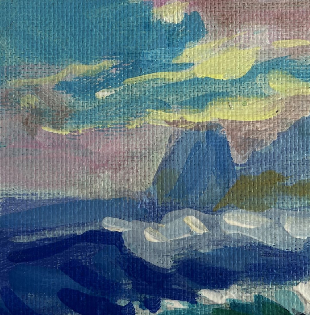 Acrylic painting Sea wavy breeze Mykhailo Patskan - 9