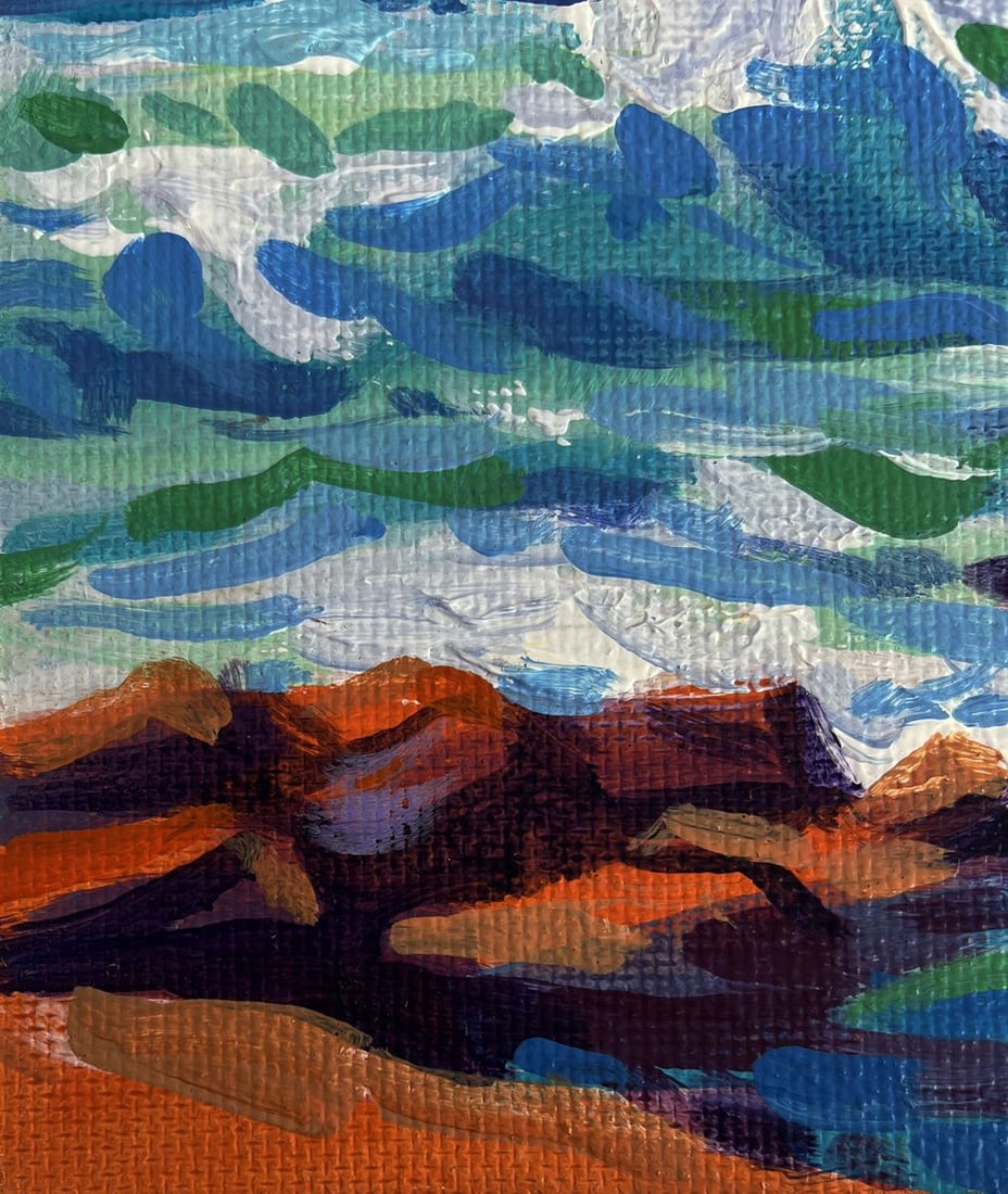 Acrylic painting The sound of sea waves Mykhailo Patskan - 10