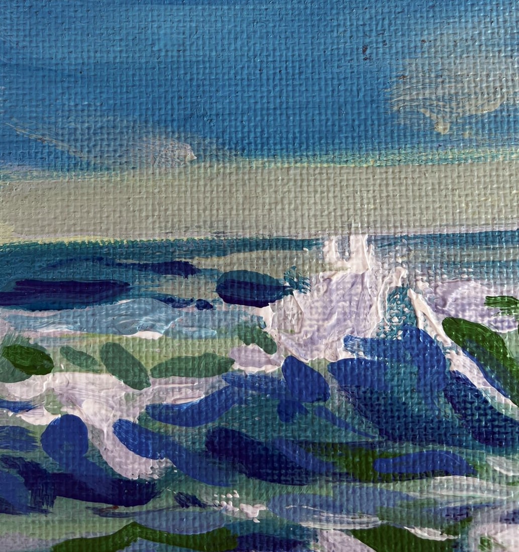 Acrylic painting The sound of sea waves Mykhailo Patskan - 9