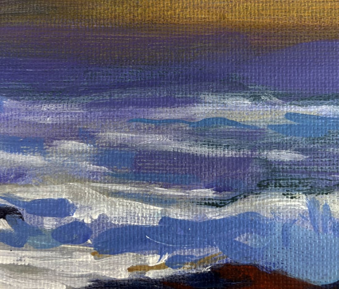 Acrylic painting The fusion of sunset and sea Mykhailo Patskan - 8