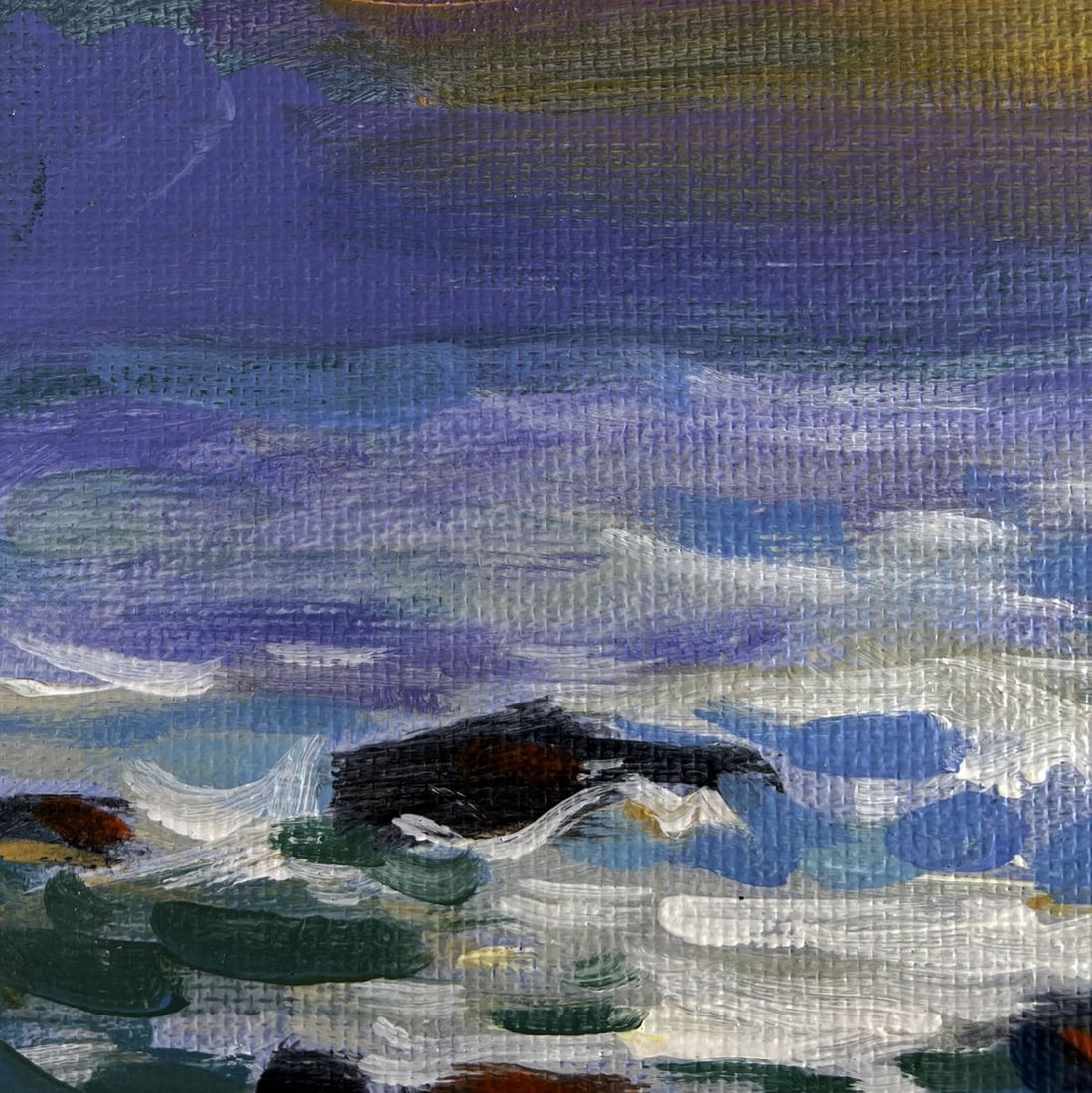 Acrylic painting The fusion of sunset and sea Mykhailo Patskan - 9
