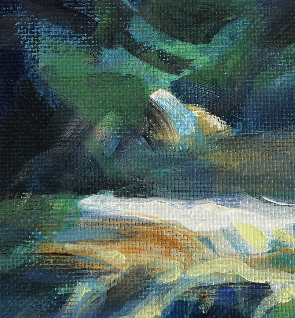 Acrylic painting Light in the darkness Mykhailo Patskan - 8
