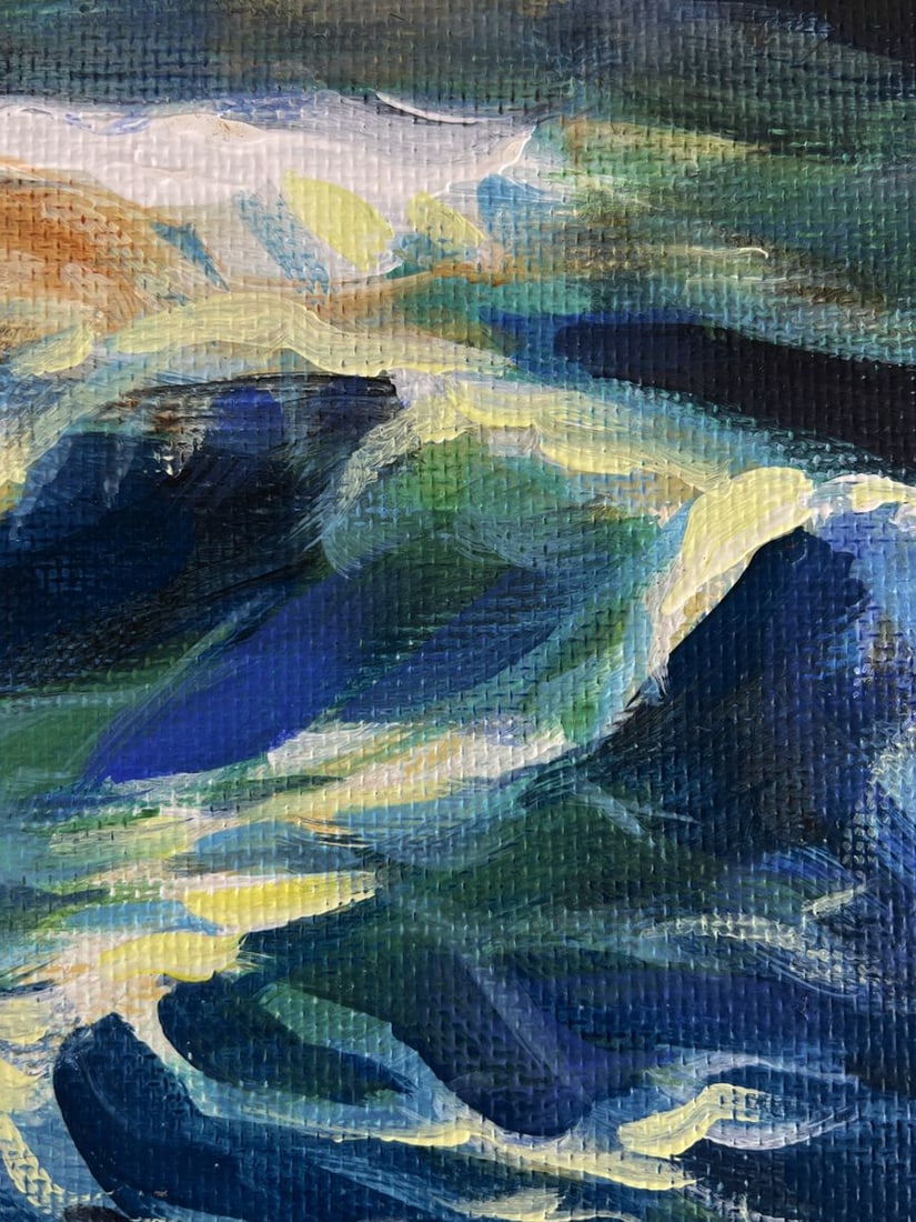 Acrylic painting Light in the darkness Mykhailo Patskan - 9