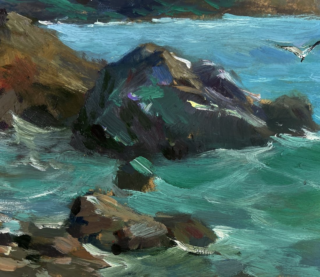 Oil painting A sea storm is approaching Yuriy Suprunchuk - 2