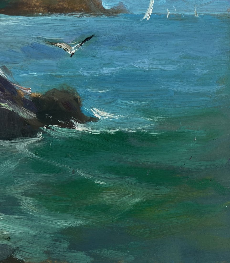 Oil painting A sea storm is approaching Yuriy Suprunchuk - 3