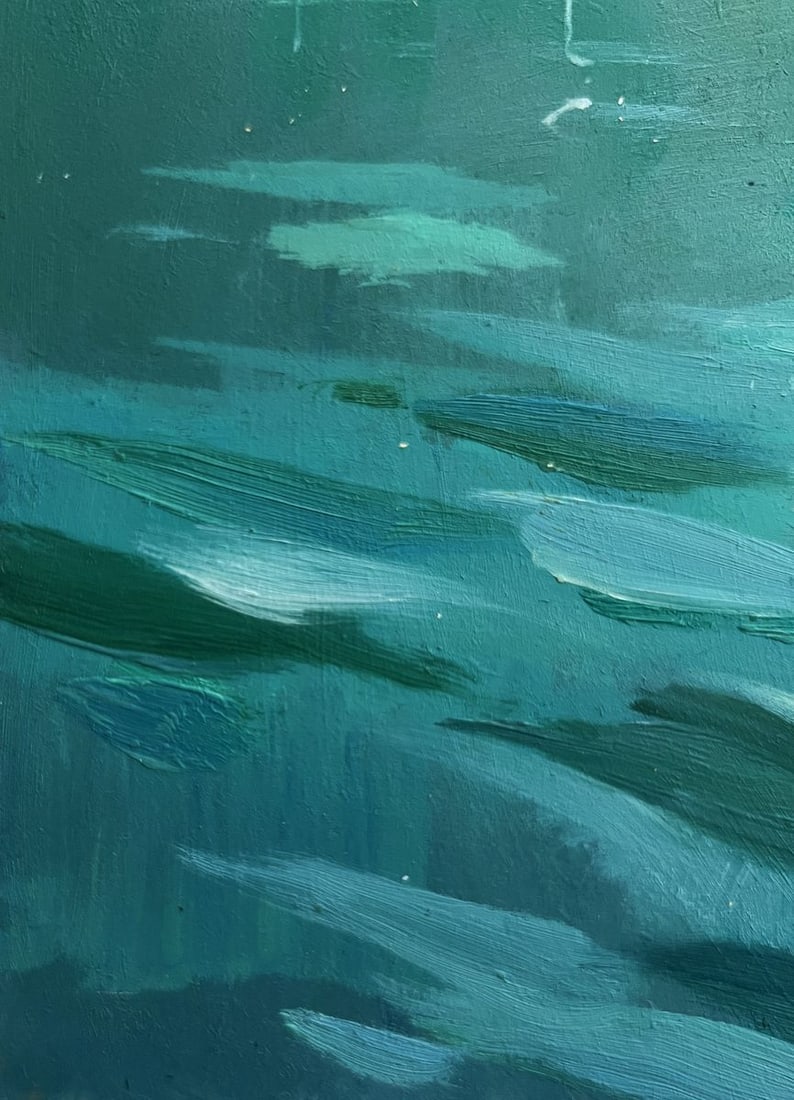 Oil painting The sea washes the mountains Yuriy Suprunchuk - 9