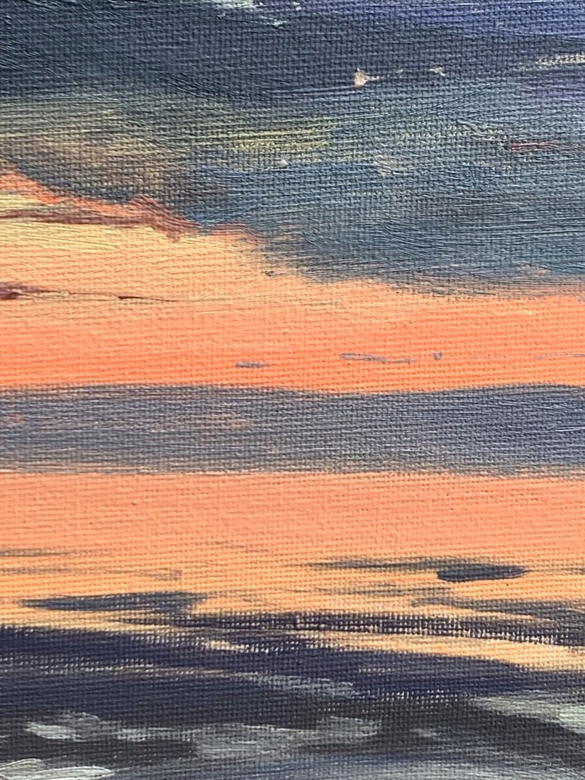 Oil painting Sunset at sea Tatyana Derdey - 3