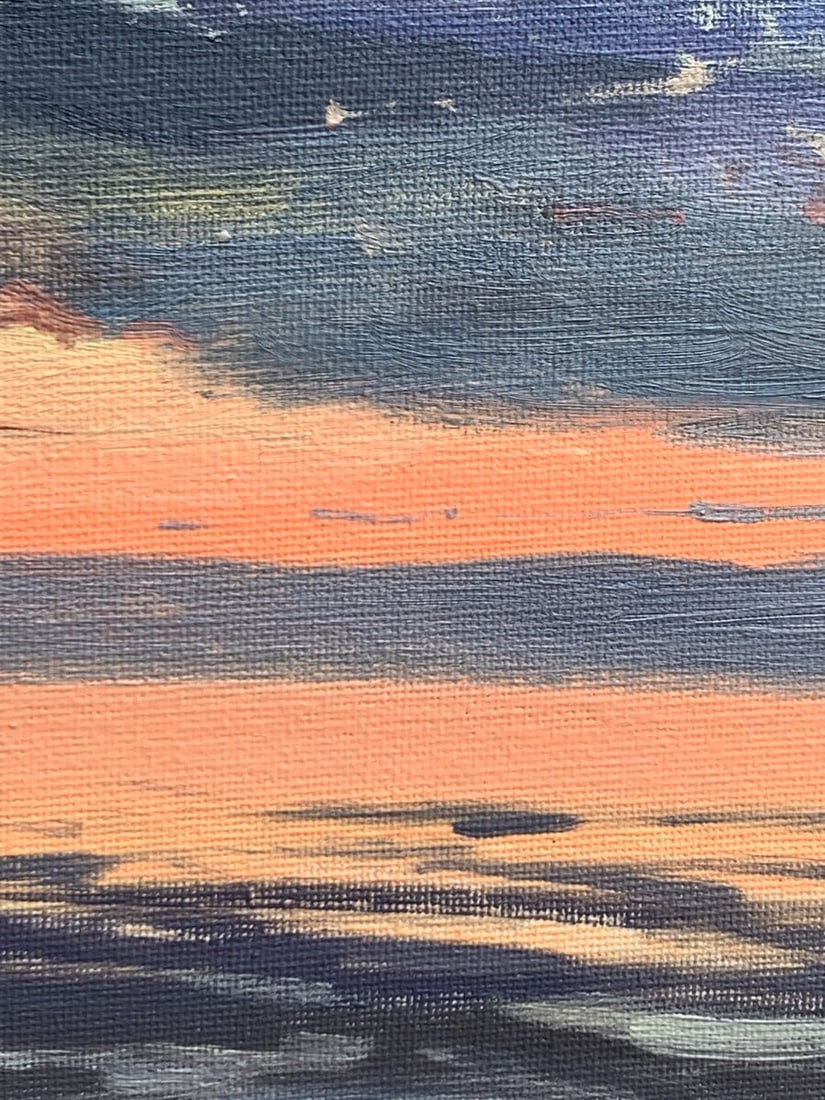 Oil painting Sunset at sea Tatyana Derdey - 4