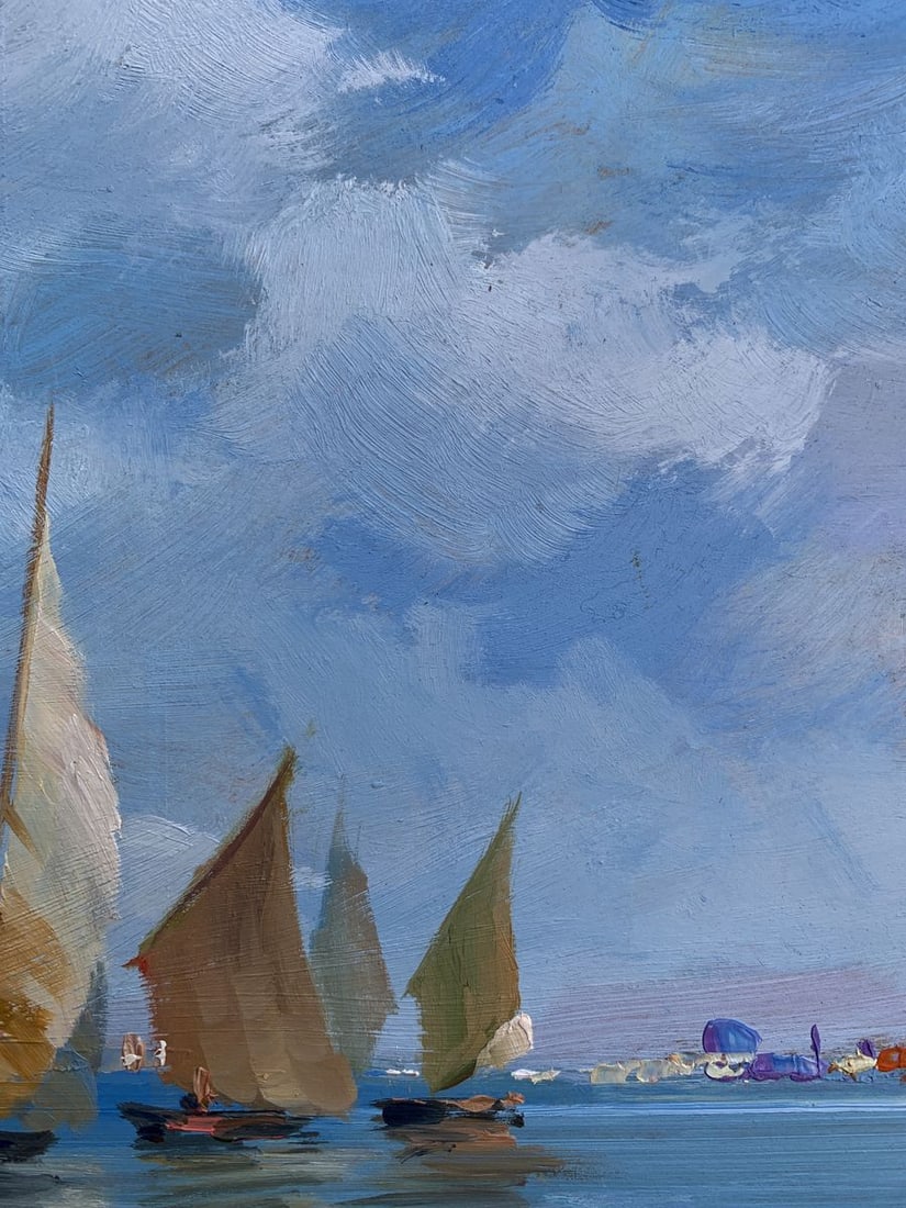 Oil painting Sailboats at sea Yuriy Suprunchuk - 2