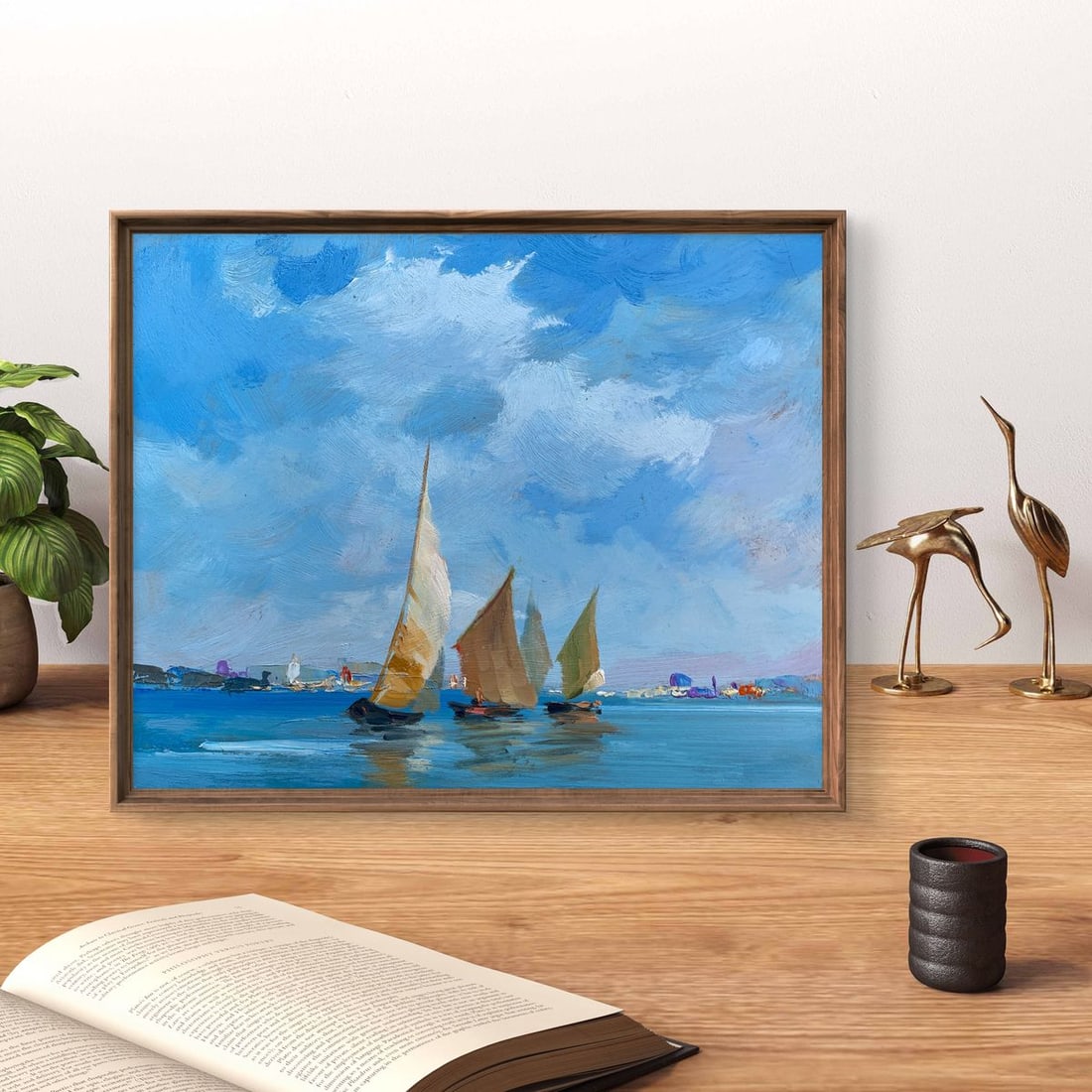 Oil painting Sailboats at sea Yuriy Suprunchuk - 6