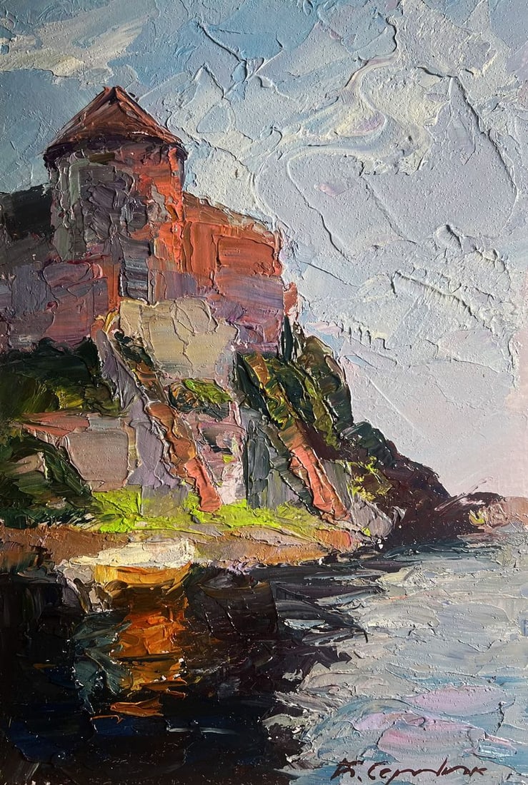 Oil painting Fortress by the sea Boris Serdyuk - 6