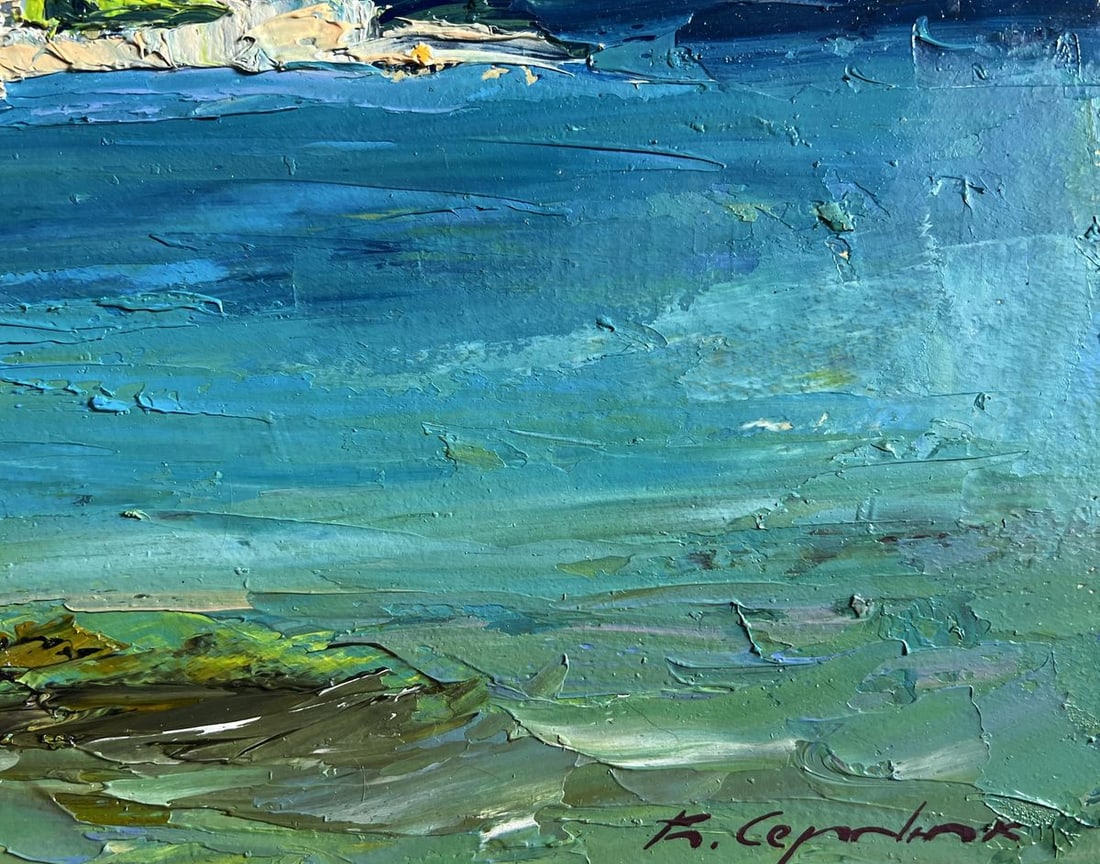 Oil painting Sea and mountains Boris Serdyuk - 3