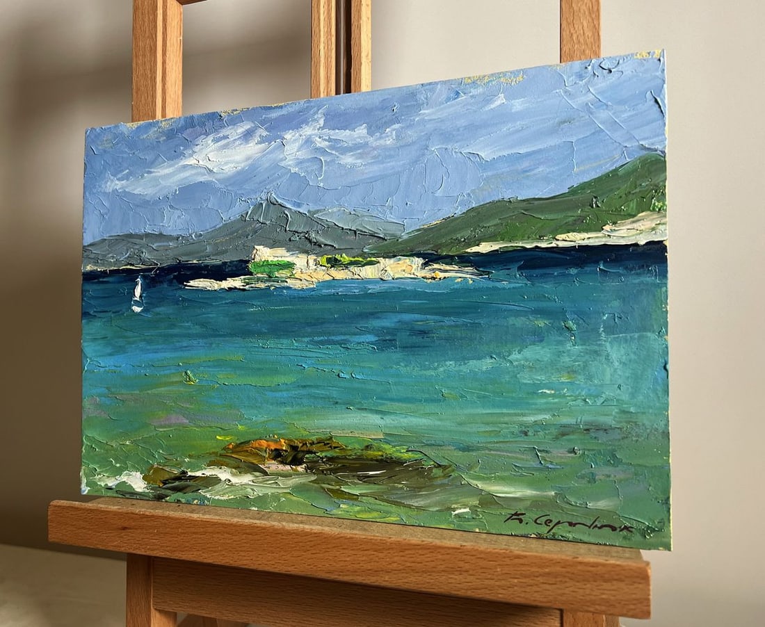 Oil painting Sea and mountains Boris Serdyuk - 5