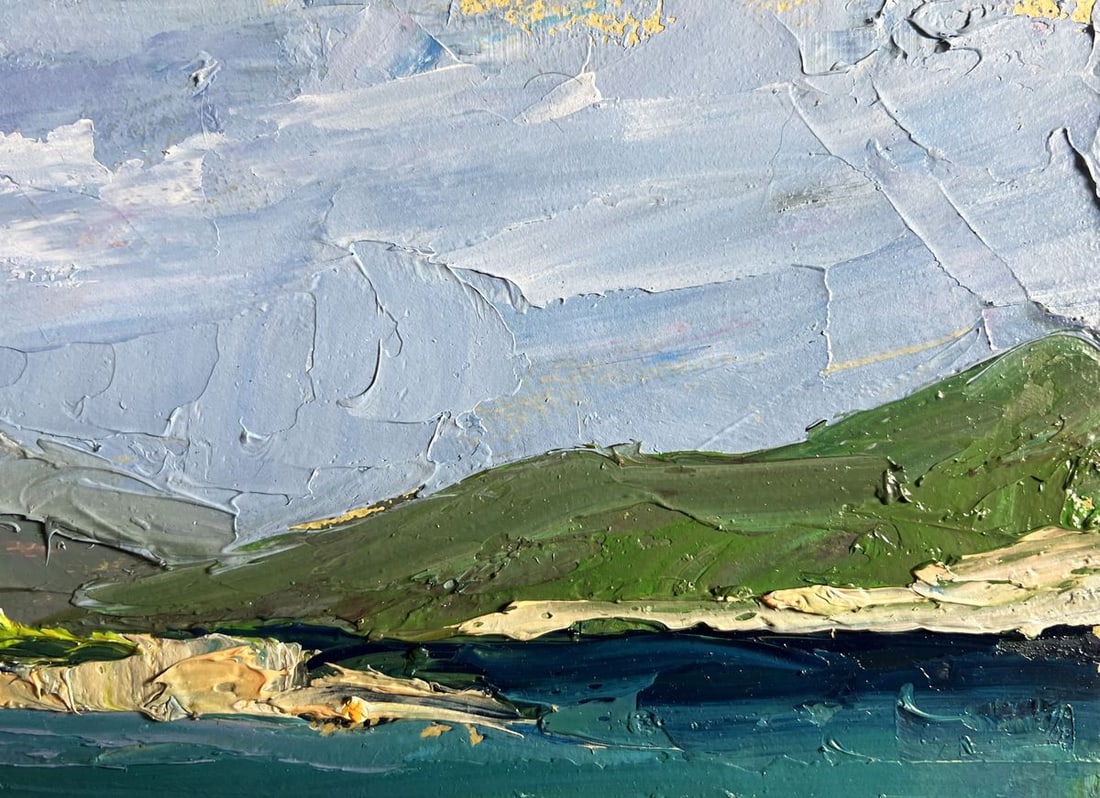 Oil painting Sea and mountains Boris Serdyuk - 9