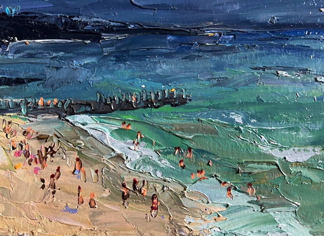 Oil painting People on the beach Boris Serdyuk - 10