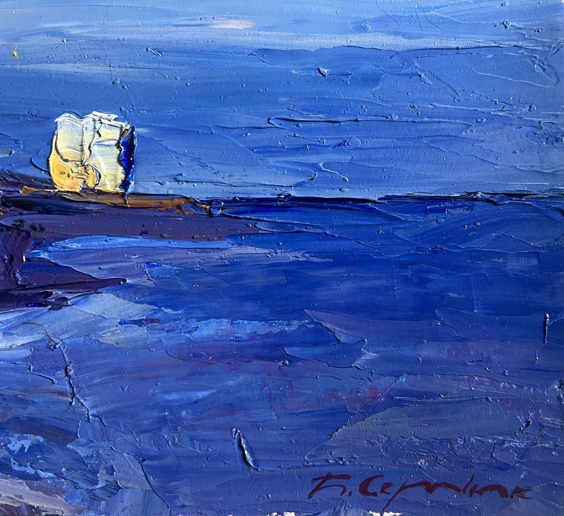 Oil painting On the sea coast Boris Serdyuk - 3