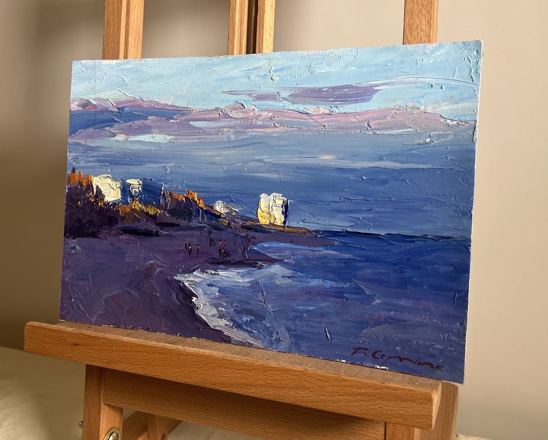 Oil painting On the sea coast Boris Serdyuk - 5