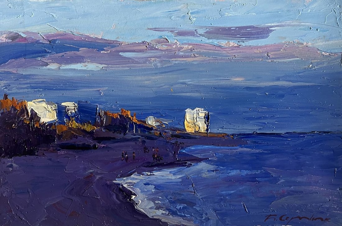 Oil painting On the sea coast Boris Serdyuk - 6