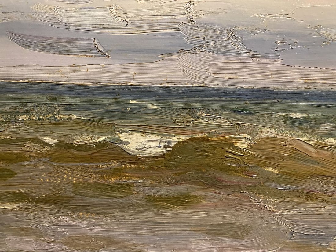 Oil painting Sea in December Arkady Strelov - 6