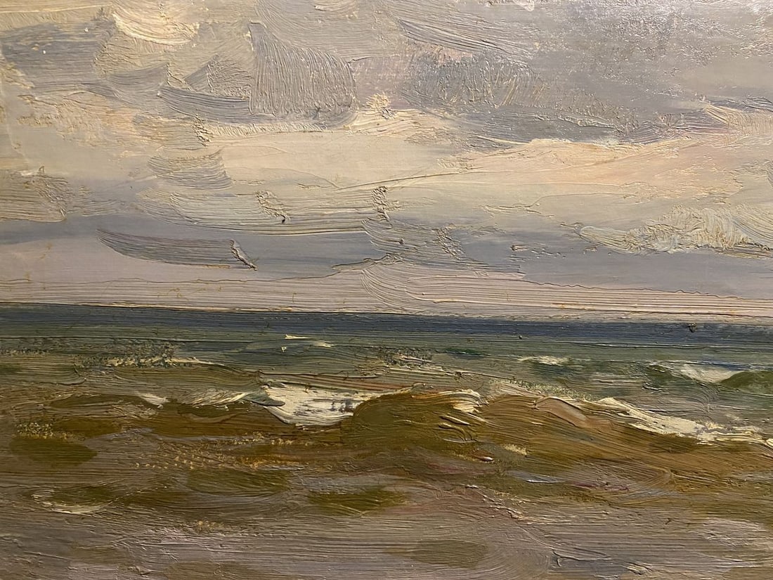 Oil painting Sea in December Arkady Strelov - 8
