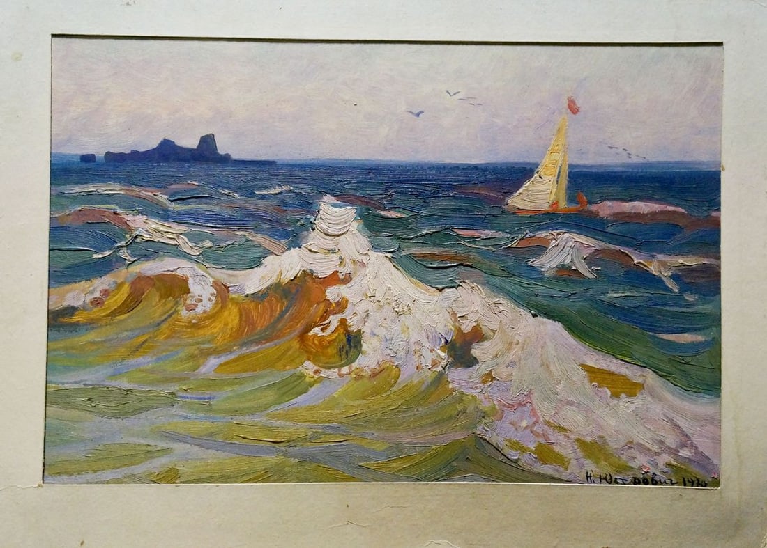 Oil painting On the sea Yuzefovich Natalia Vladimirovna (1 of 8)