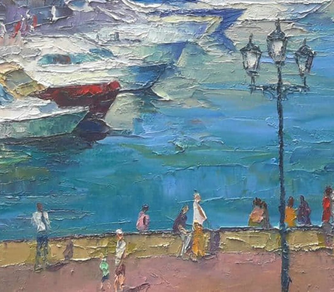 Oil painting Odessa Yachts Serdyuk Boris Petrovich - 12