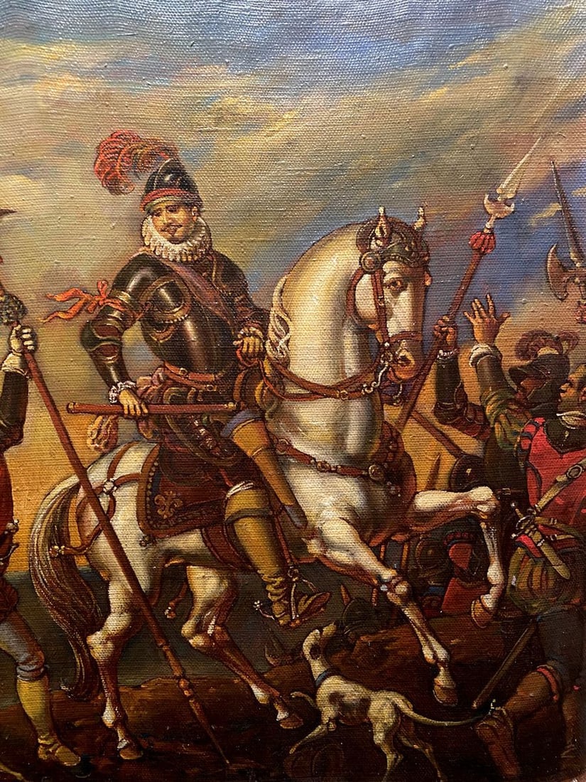 Oil painting The landing of the Spanish Litvinov Oleg Arkad'yevich - 8
