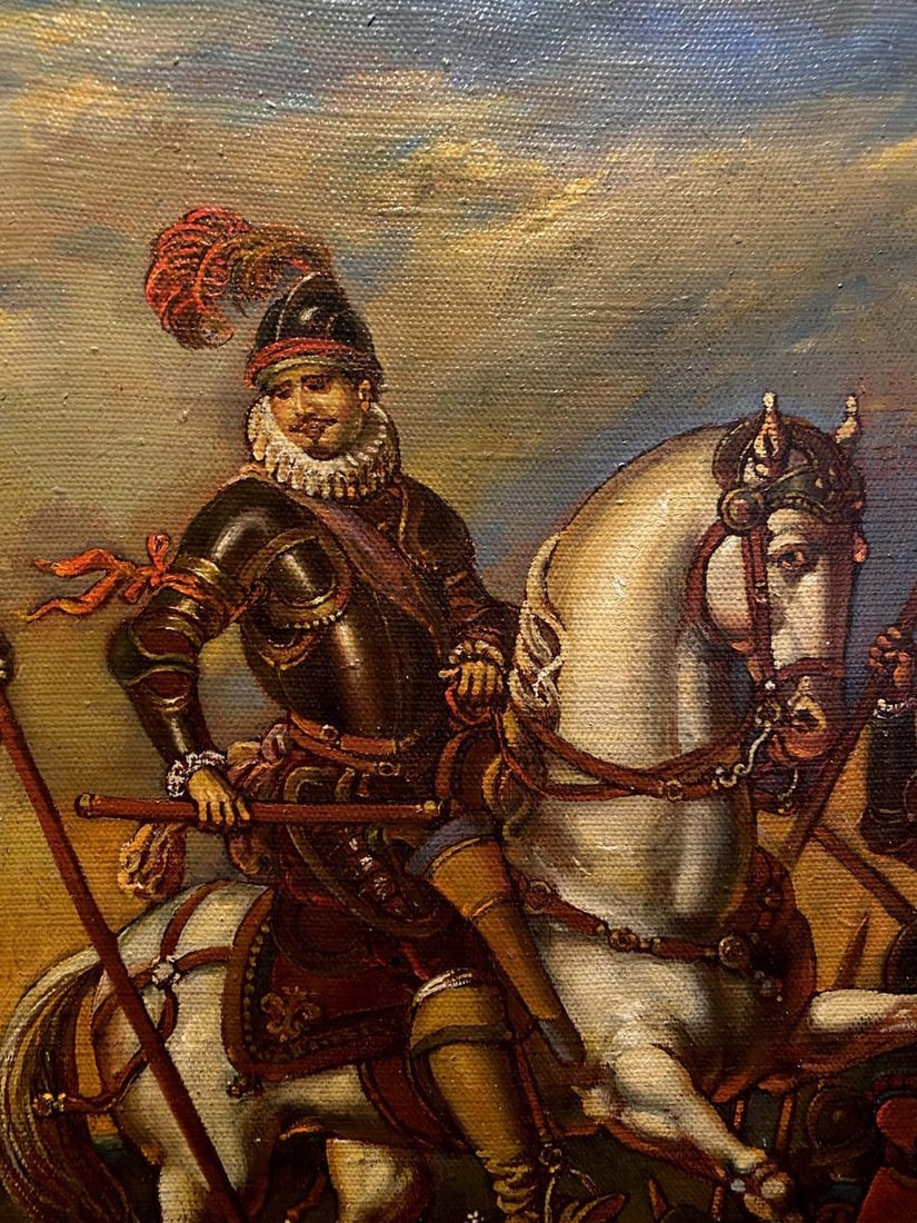 Oil painting The landing of the Spanish Litvinov Oleg Arkad'yevich - 9
