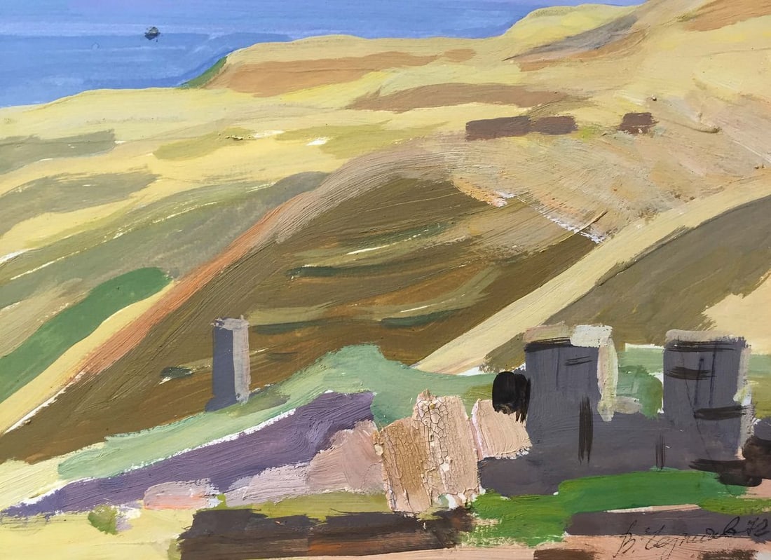 Gouache painting In the mountains Chernikov Vladimir Mikhailovich - 7