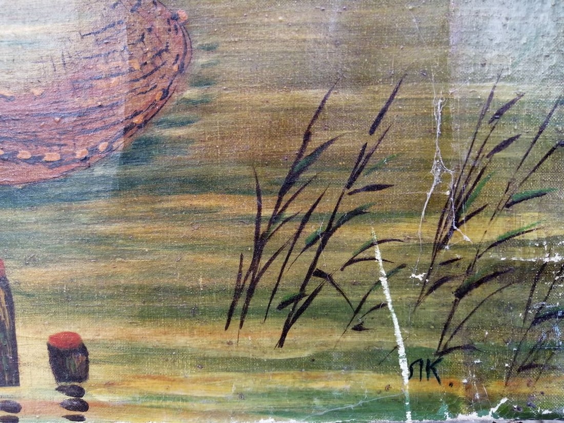 Oil painting Italian landscape Unknown artist - 10