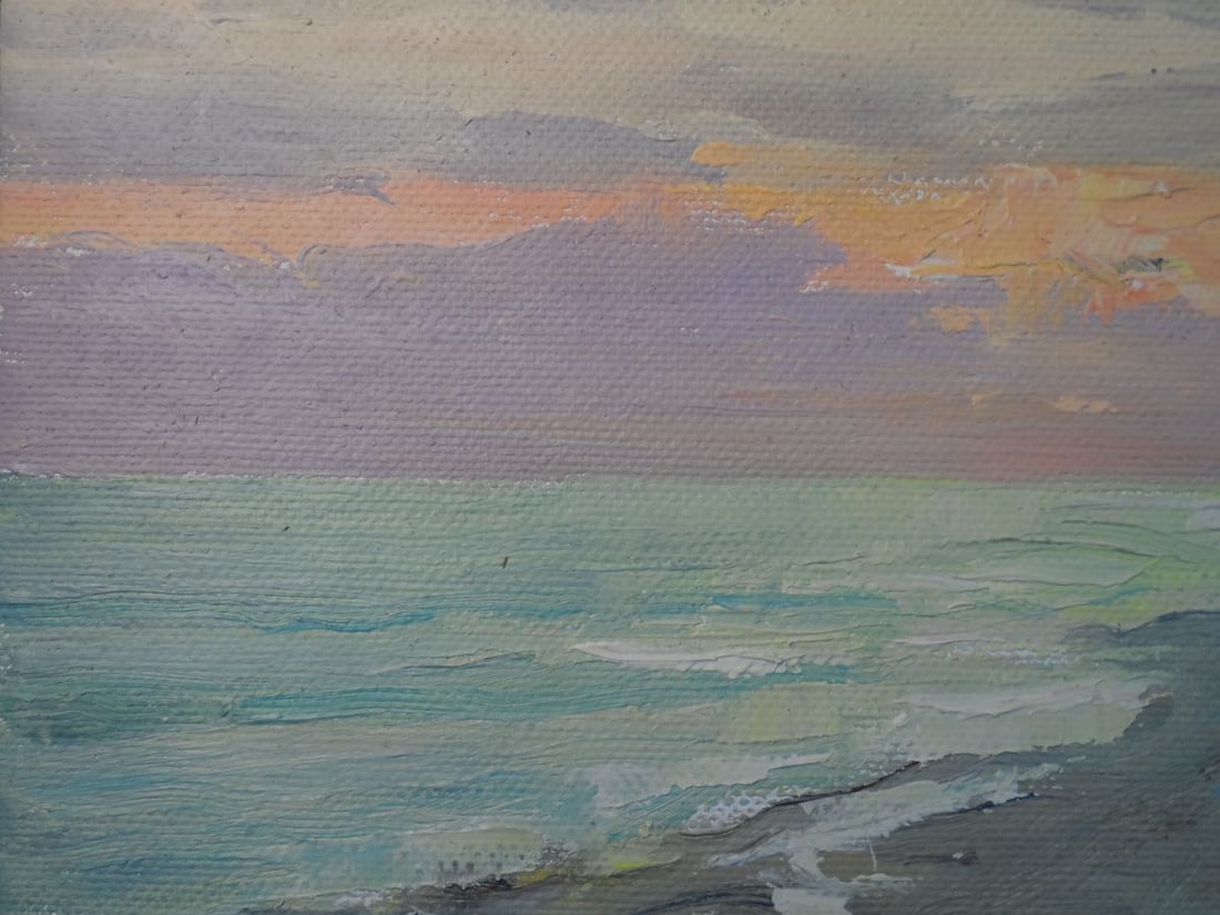 Oil painting Evening beach Mishurovsky V. V. - 5