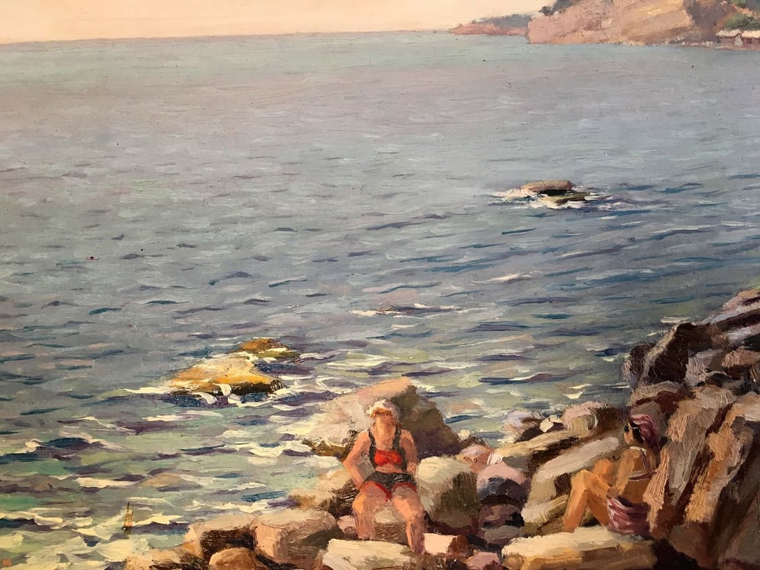 Oil painting Shore landscape - 3