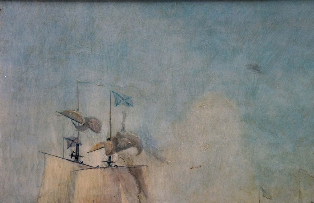 Oil painting Naval battles - 3