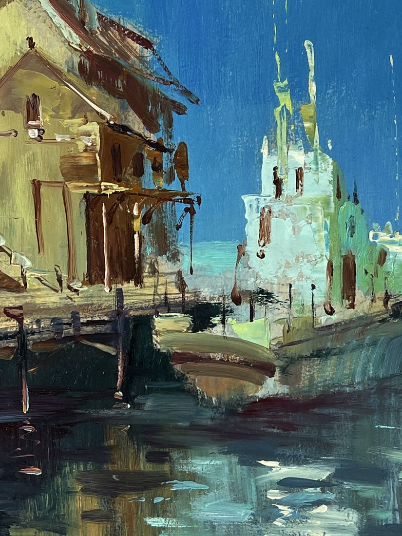 Oil painting Morning at the sea harbor Yuriy Suprunchuk - 10
