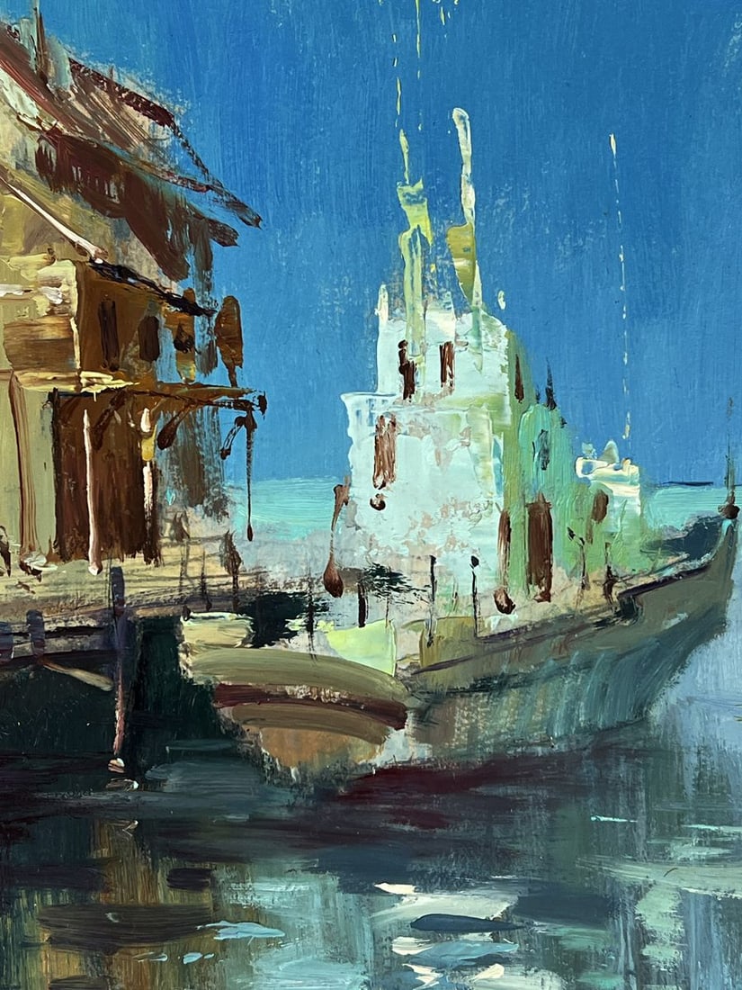 Oil painting Morning at the sea harbor Yuriy Suprunchuk - 11