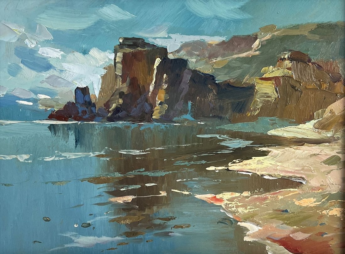 Oil painting The coast near the mountains Yuriy Suprunchuk - 5