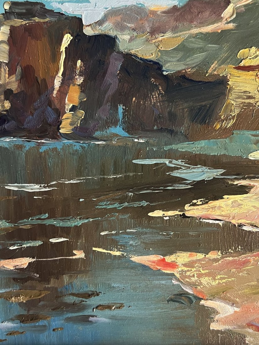 Oil painting The coast near the mountains Yuriy Suprunchuk - 9