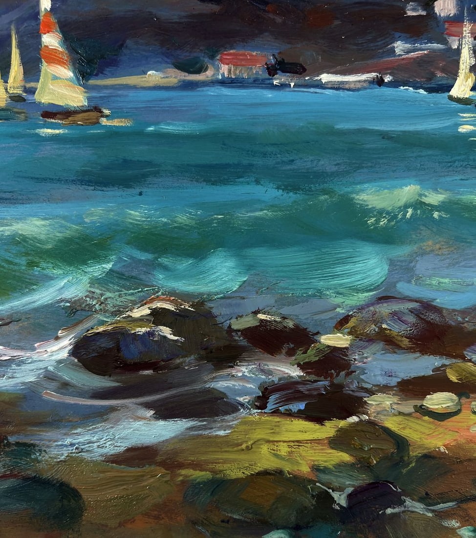Oil painting Seagulls over the waves Yuriy Suprunchuk - 9
