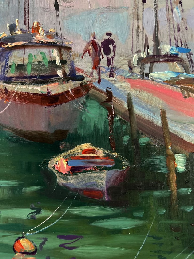 Oil painting A ship preparing to set sail Yuriy Suprunchuk - 8