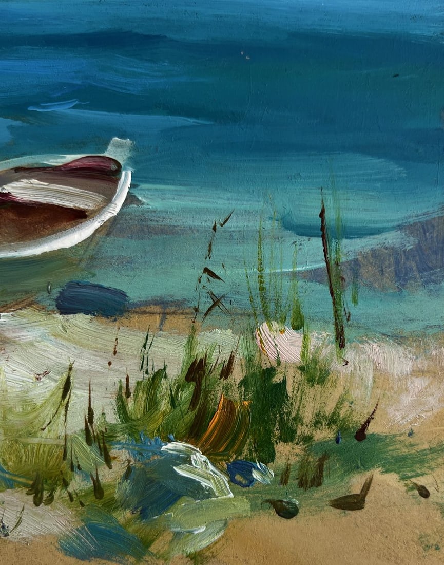 Oil painting Boat on the seashore Yuriy Suprunchuk - 3