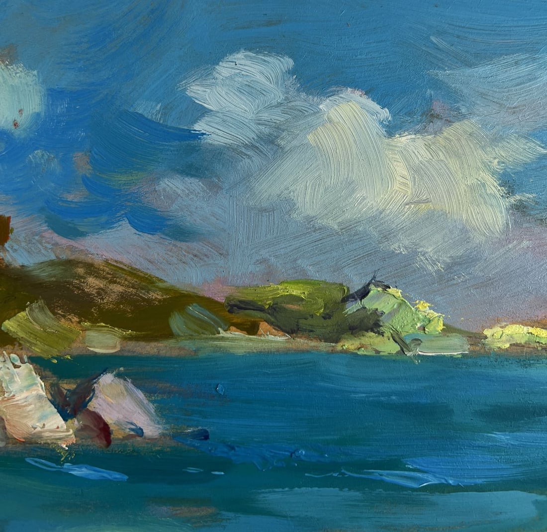 Oil painting Boat on the seashore Yuriy Suprunchuk - 8
