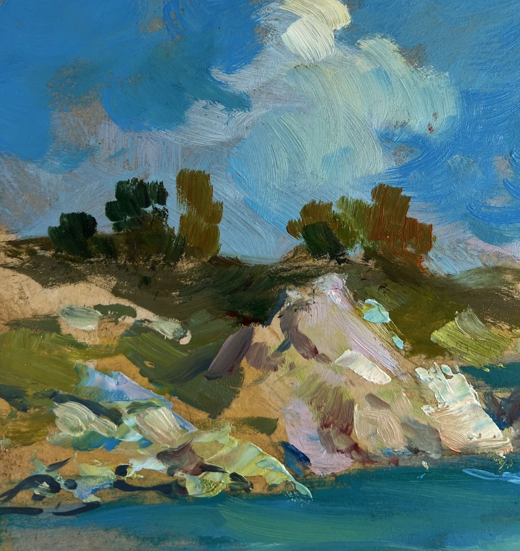 Oil painting Boat on the seashore Yuriy Suprunchuk - 9